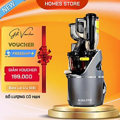 Máy Ép Chậm Cao Cấp Kalite KL-550 Tiêu Chuẩn Châu Âu Dung Tích Công Suất 240 W - Hàng Chính Hãng