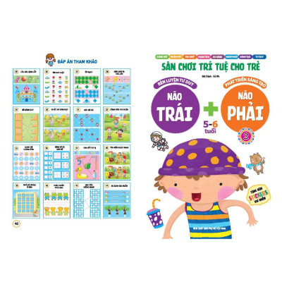 Sách - Sân Chơi Trí Tuệ Cho Trẻ 5 - 6 Tuổi - Não Trái + Não Phải - Quyển 2 - Minh Thắng