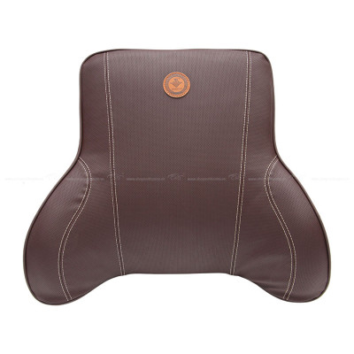 Tựa Lưng Ô Tô Cao Su Non Bọc Da CIND G003 Màu Café