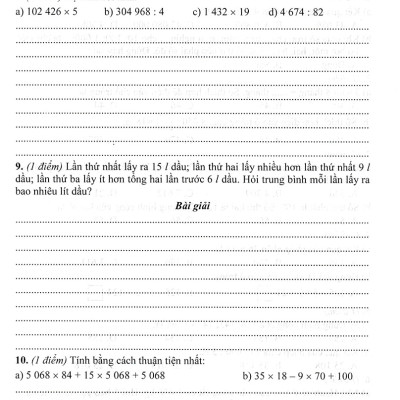 Bộ Đề Kiểm Tra Môn Toán Lớp 4 Tập 2 (Dùng Kèm SGK Kết Nối Tri Thức Với Cuộc Sống)_HA