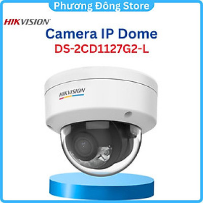 CAMERA IP HIKVISION DS-2CD1127G2-L hình ảnh màu sắc 24/7, Vỏ kim loại,bù ngược sáng, nhận dạng con người và phương tiện. ,.-Hàng chính hãng