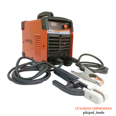 Máy hàn PHIPOL TOOLS ARC-250A tặng kèm nhiều phụ kiện, máy có 2 núm chình siêu khỏe - Hàng Chính Hãng