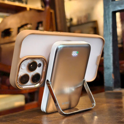 ốp lưng nhám chống sốc 2m từ tính cho iPhone 16 Pro Max / iP 16 pro hiệu HODA Magnetic Rough iring Xoay 360 độ, giá đỡ, sạc không dây nam châm N52, chống bám vân tay - Hàng nhập khẩu