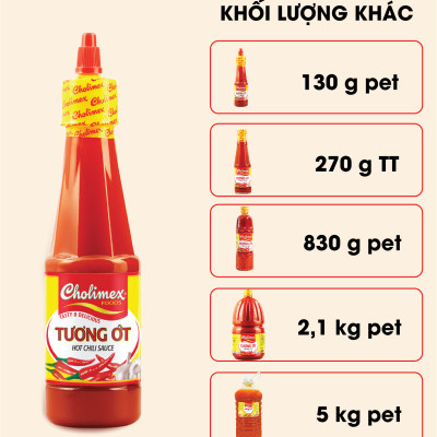 Tương ớt gói Cholimex 10g siêu tiện lợi (01 túi gồm 50 gói)