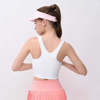 Áo croptop tập Yoga Gym Hibi Sports CR833, kiểu ba lỗ cổ vuông, kèm mút ngực