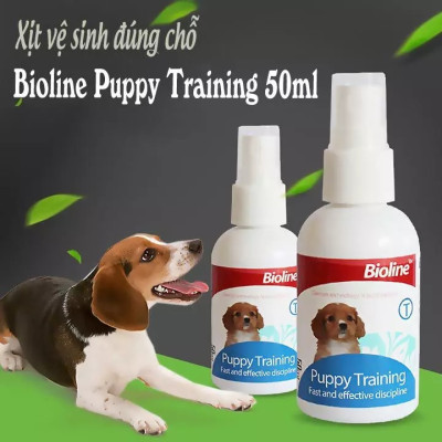 Chai Xịt Hướng Dẫn Chó Đi Vệ Sinh Đúng Chỗ Bioline 50ml - YonaPetshop