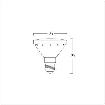 BÓNG ĐÈN LUMAX#ECOPAR30-640LM/9W