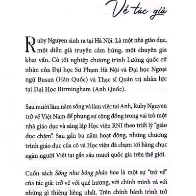 Sống Như Bông Pháo Hoa - Hành Trình Khám Phá Điều Quý Giá Nhất Cuộc Đời