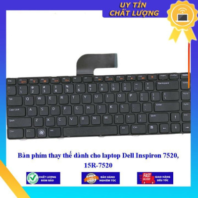 Bàn phím dùng cho laptop Dell Inspiron 7520 15R-7520 - Hàng Nhập Khẩu New Seal