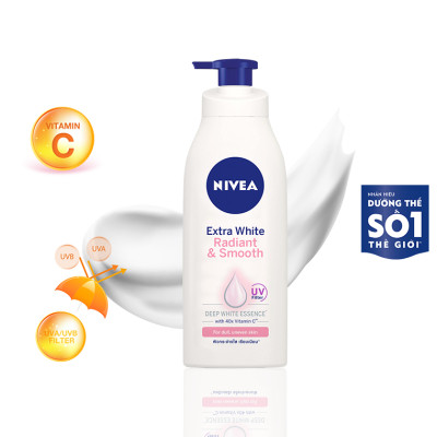Sữa Dưỡng Thể NIVEA Extra Bright Dưỡng Sáng Da | Mịn Da (350 ml)