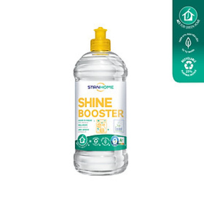 Nước làm bóng, trợ xả cho máy rửa bát Shine Booster Stanhome tiêu chuẩn Ecolabel Châu Âu 750ml/chai
