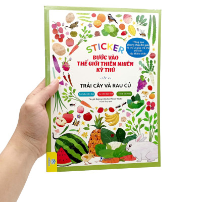 Sticker Bước Vào Thế Giới Thiên Nhiên Kỳ Thú - Tập 2 - Trái Cây Và Rau Củ