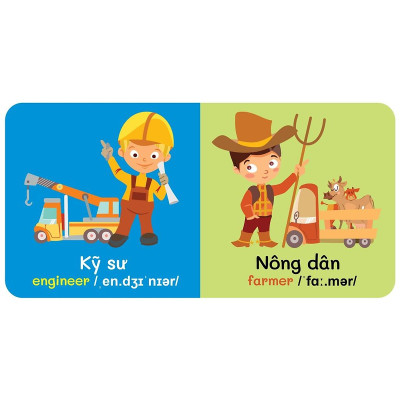 	Từ Điển Bằng Hình Đầu Tiên Của Bé - Jobs - Nghề Nghiệp (Song Ngữ Anh-Việt) _VT