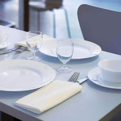 Bộ 6 đĩa thủy tinh nông lòng Luminarc Everyday 19cm N2055*6 | Hàng chính hãng