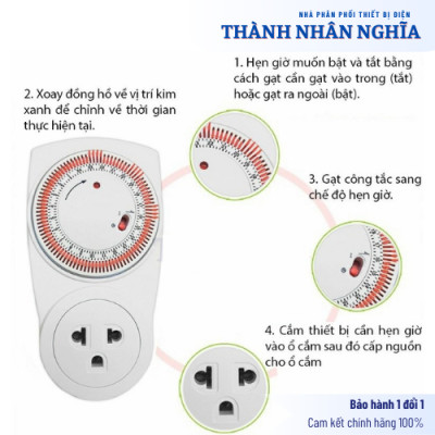 Ổ cắm hẹn giờ Điện Quang ĐQ ESK MT03 WR 13