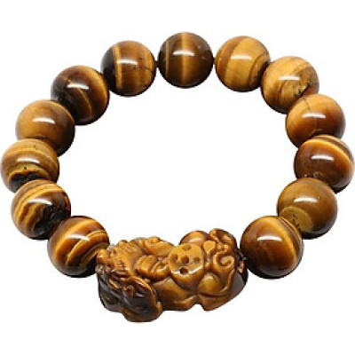 Vòng Đá Mắt Hổ Mix Tỳ Hưu Ngọc Quý Gemstones  MH027 14mm