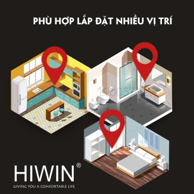 Móc đơn treo đồ đồng gương sáng bóng cao cấp Hiwin Y-3901C