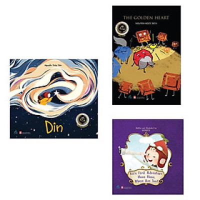 Sách - Combo Tranh Anh Ngữ Celebrating Childhood Dreams - Nâng Niu Những Ước Mơ Thơ Bé - Quảng Văn