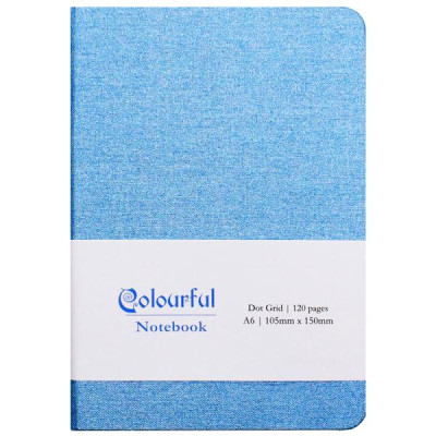 Sổ Colourful Notebook A6 - Dòng Kẻ Chấm - 120 Trang 100gsm - The Sun - Màu Xanh Biển