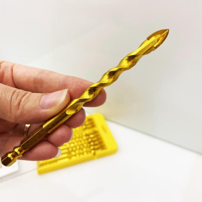 (HỘP 10 MŨI) MŨI KHOAN KÍNH - GẠCH MEN 4 CẠNH, CHÂN LỤC GIÁC KYNKO MKKGM- 10117 CHÍNH HÃNG GIÁ TỐT đường kính phi 10mm