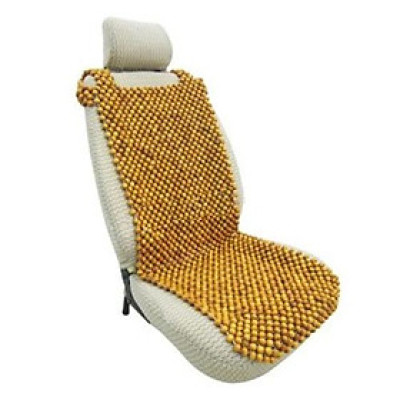 Đệm Khoác Ghế Ô TÔ Hạt Gỗ Pơ Mu 18ly (hình thật )