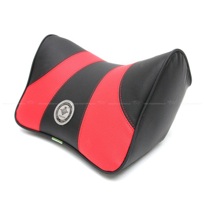 Gối Tựa Đầu Cao Su Non Bọc Da CIND G003 Màu Đen Đỏ