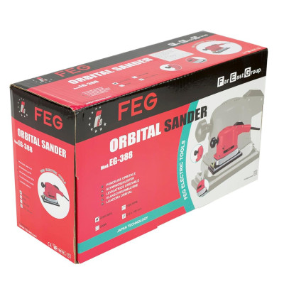 MÁY CHÀ NHÁM MÔ TƠ 200W (210 X 106 MM) FEG EG-388 - HÀNG CHÍNH HÃNG
