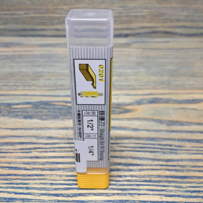 Mũi phay, mũi soi, mũi cắt cạnh thẳng ổ bi 1/2"x1/4" (D=6.35mm) Arden