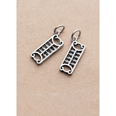 Combo 2 cái charm bạc hình bàn tính treo 1 - Ngọc Quý Gemstones