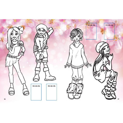 Sách - Dán Hình & Tô Màu Sticker Girl Fashion Nhà Thiết Kế Tài Ba - Tập 3 - Minh Thắng