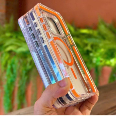 Ốp lưng dành cho iPhone 16 Pro Max , 15 Pro Max trong suốt tích hợp giá đỡ Raigor Inverse Rita Case hỗ trợ sạc không dây , chống sốc , chống ố vàng, bảo vệ camera - Hàng chính hãng