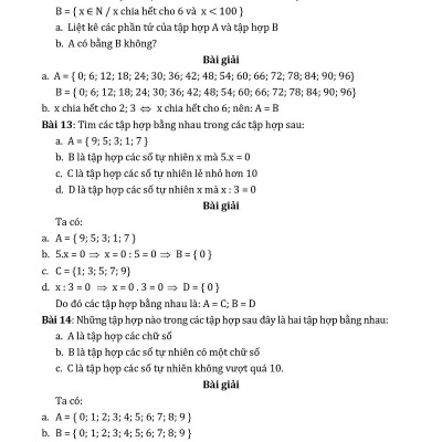 Nâng Cao & Phát Triển Đại Số - Hình Học 6