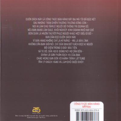 Công thức bán hàng bất bại: Làm chủ tâm lý - Thống trị doanh số