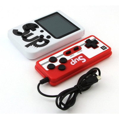 Máy Chơi Game Đôi 2 Người Chơi Có 400 Trò Chơi Tặng Kèm Tay Cầm, Pin, Sạc Và Dây AV Lên Tv