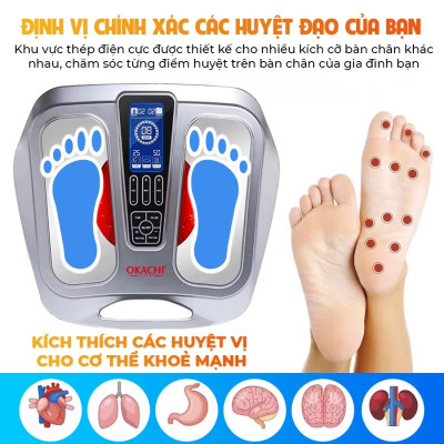 MÁY MASSAGE CHÂN TRỊ LIỆU CHÂM CỨU BẤM HUYỆT OKACHI JP-950P
