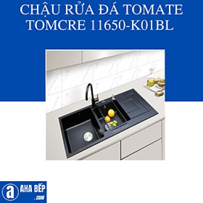 CHẬU RỬA ĐÁ TOMATE TOMCRE 11650-K01BL. Hàng Chính Hãng