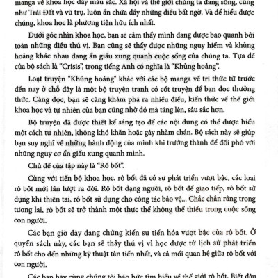Truyện Tranh Tri Thức Khoa Học - Khủng Hoảng Robot