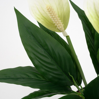 Cụm lan ý giả - dài 45cm - 1 cụm 3 bông - Cây giả, hoa lụa decor trang trí nhà cửa