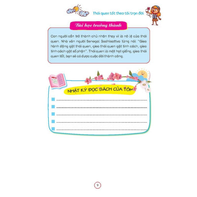 Sách - Nhật Ký Trưởng Thành Cúa Đứa Trẻ Ngoan - Thói Quen Tốt Theo Tôi Trọn Đời - Minh Thắng