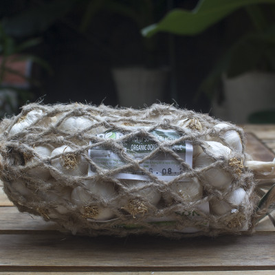 Tỏi Lý Sơn Dori Hữu cơ - Loại tỏi nhiều tép - Túi lưới 250g - Trồng tại đảo Lý Sơn