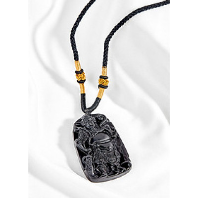 Mặt dây chuyền quan công tướng quân đá thiên thạch Ngọc Quý Gemstones