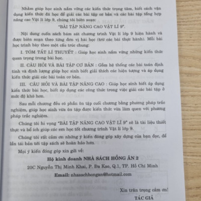 Sách - bài tập nâng cao vật lí 9 bồi dưỡng học sinh giỏi (dùng chung cho các bộ sgk hiện hành) HA