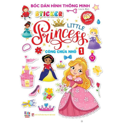 Sách - Tô màu Princess + Bé Bóc Dán Little Princess - Combo 8 Cuốn - Việt Thư