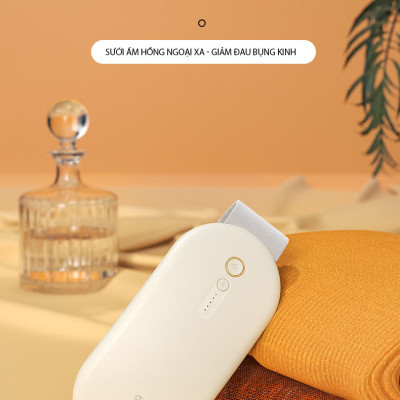 Đai Chườm Nóng, Máy Massage Giảm Đau Bụng Kinh BUMAS BU01 - Hỗ Trợ Chống Lão Hoá Da Sau Sinh - Hàng Chính Hãng