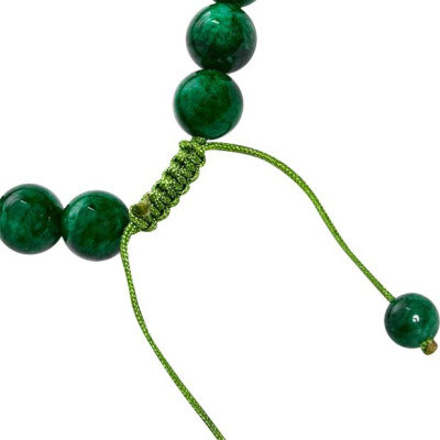 Vòng Đá Cẩm Thạch Sơn Thuỷ Phối Charm Bạc Ngọc Quý Gemstones VT28