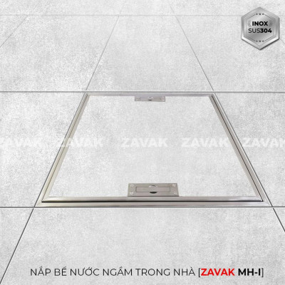 Nắp bể ngầm Zavak Inox 304. MHI 500x500