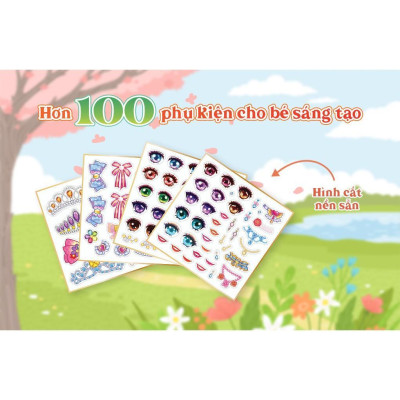 Sách - Trang Điểm Daisy - Công Chúa Hiện Đại - Tô Màu Và Bóc Dán Hơn 100+ Stickers Xinh Đẹp Cho Bé Gái - Megabook