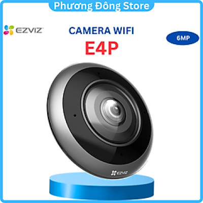 Camera Wifi mắt cá trong nhà EZVIZ E4P 3K (3K+), 4 micro đa hướng, đàm thoại rõ ràng - Hàng chính hãng