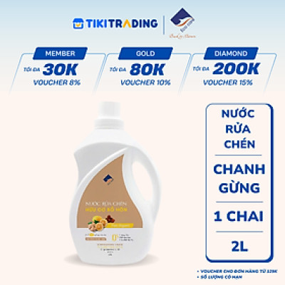Nước rửa chén hữu cơ Bồ hòn Ecocare Chai 2000ml