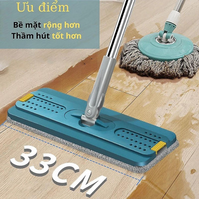 Cây Lau Nhà Tự Vắt Thông Minh MOPScratch Chổi Lau Nhà Tự Vắt Thông Minh Bộ Lau Nhà 360 Độ Cao Cấp Tiện Lợi